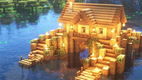 ⚒️ Minecraft | How To Build a Beautiful Lake House 1.20.2/1.20.1/1.20/1.19.2/1.19.1/1.19/1.18/1. ...