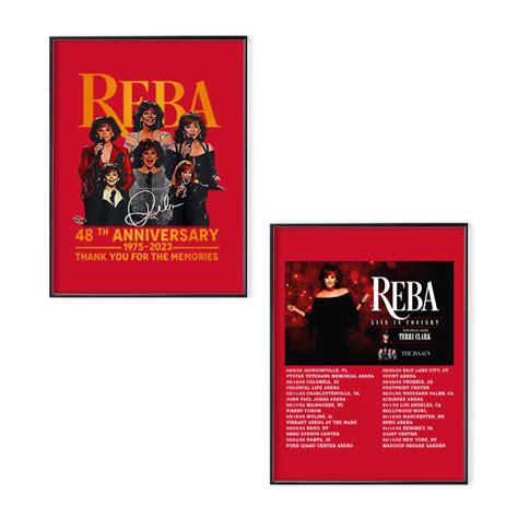 Reba Live In Concert Tour into 2023 McEntire Poster Set sold by Sheriff ...