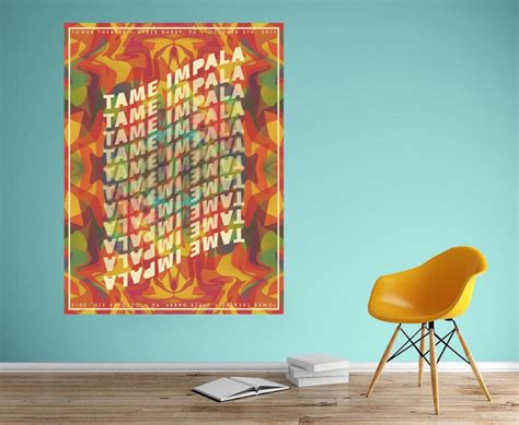 Tame Impala Concert Poster Print Wall Art Decor Psychedelic | Etsy