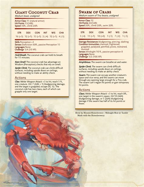 Homebrew and More — Anyway, have…….. this. Crabs! Bonus - the cultist: