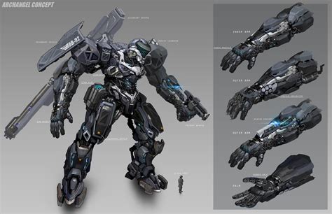 Military Mech Concept Art