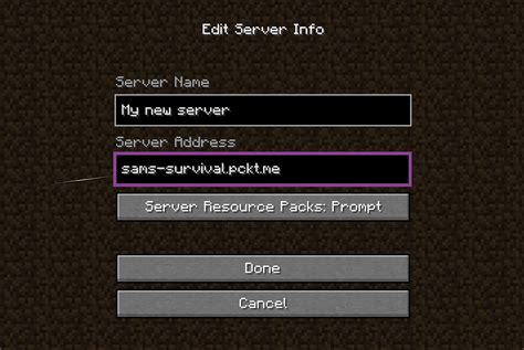 How to join your Minecraft Server - Pockethost