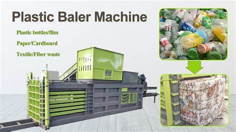 Plastic Baler Machine - PET Bottles/Plastic Film Baling Press Machine ...