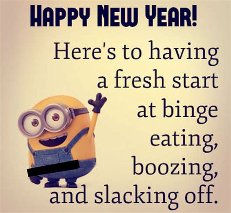 Happy New Year Funny Minion Quote Pictures, Photos, and Images for ...