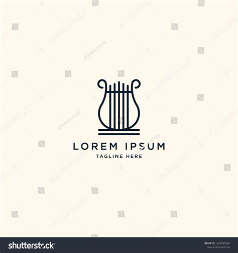 Harp Logo Icon Design Template Vector Stock Vector (Royalty Free) 1523595584 | Shutterstock