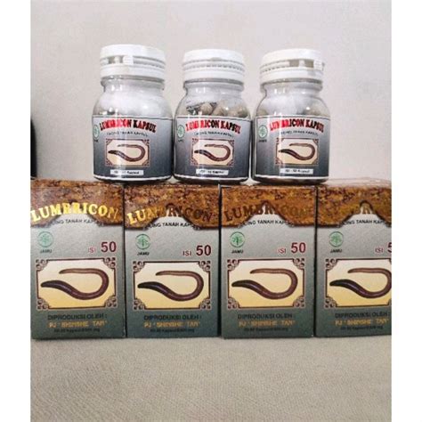 Jual Cacing Tanah Lumbricus Rubellus ( Lumbricon Kapsul ) | Shopee Indonesia