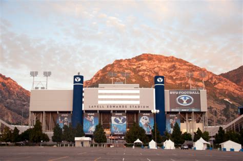 Lavell Edwards Stadium At Brigham Young University Stock Photo ...