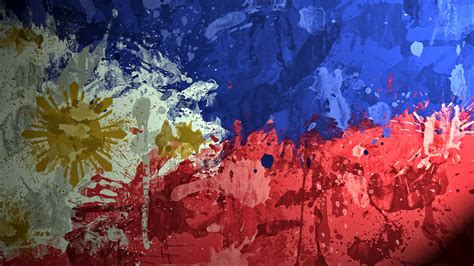 HD wallpaper republic of the philippines republika ng pilipinas flag paint