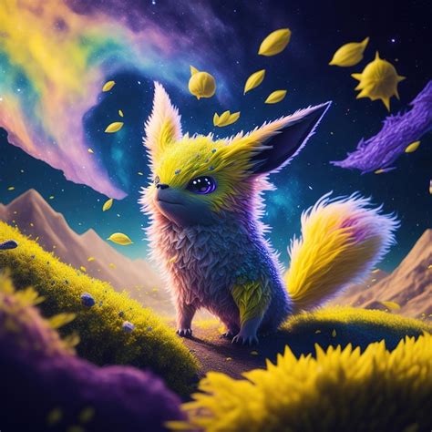 Premium AI Image | A painting of a monster with the galaxy environment