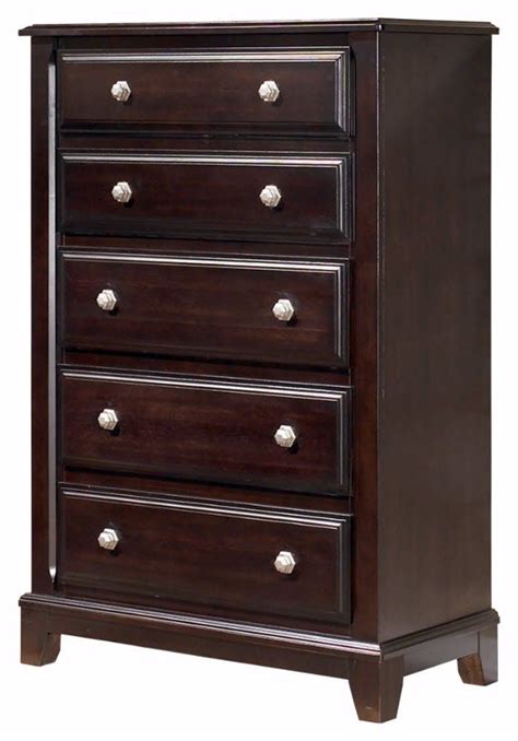 Ashley Furniture Signature Design Ridgley Chest of Drawers 5 Drawers Dark Brown *** You can get ...