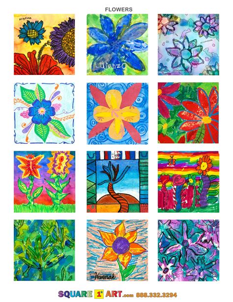 Flower Art Ideas for Teachers