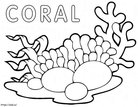 Coral Coloring Page