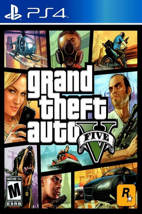 Grand Theft Auto V GTA5 PS4 Game Poster Multiple Sizes 11x17-24x36 | eBay