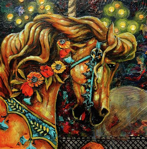 Carousel Horse 2 Painting by Cynthia Westbrook