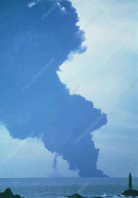 Smoke from oil fire - Stock Image - E835/0395 - Science Photo Library