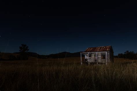 Online crop | brown wooden house, night sky, farm, nature, landscape HD wallpaper | Wallpaper Flare