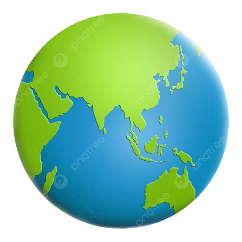 Asia Australia Continent On Earth, Earth, Asian Australia, Isolated PNG Transparent Clipart ...