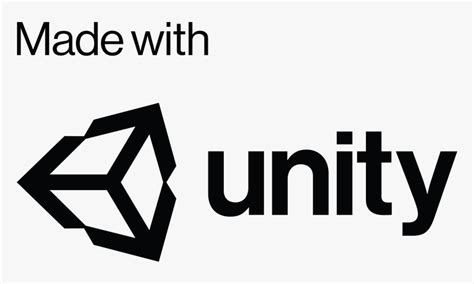 Unity Logo White Png Black And White Stock - Made With Unity Logo ...