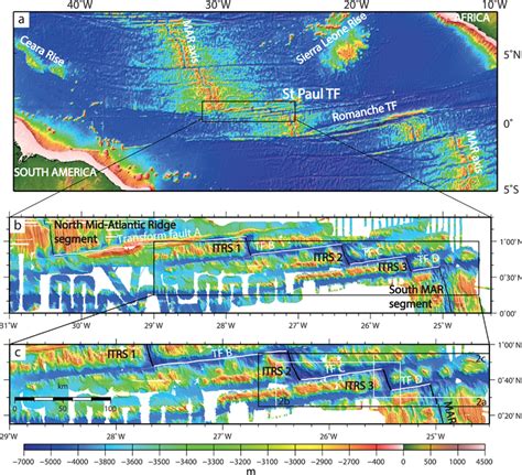 Shaded bathymetric maps of the Equatorial Atlantic. (a) Location of the... | Download Scientific ...