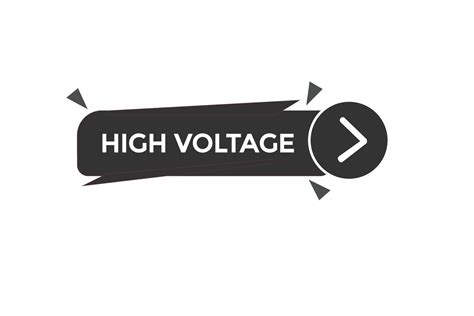 high voltage vectors.sign label bubble speech high voltage 22538183 ...