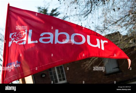 British Labour Party Banners and slogans Stock Photo - Alamy