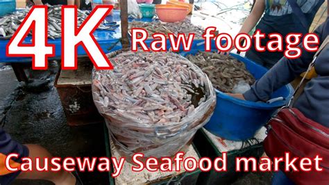 Causeway Seafood Market (2 of 3) | 4K RAW FOOTAGE | Bohol, Tagbilaran - YouTube