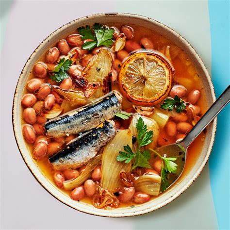 Braised Beans and Sardines With Fennel Recipe | Bon Appétit