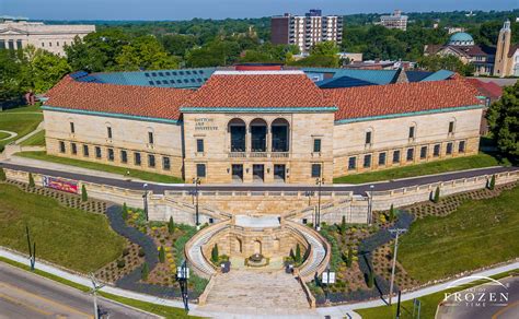 Aerial View of the Dayton Art Institute Facade No. 10 | Art of Frozen Time