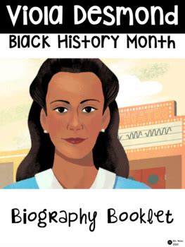 Black History Month - Viola Desmond Biography Booklet by Learning with Ms Noto