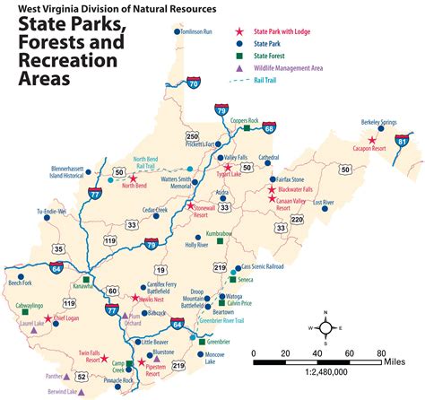 West Virginia -- state parks, forests, and recreation area | State ...