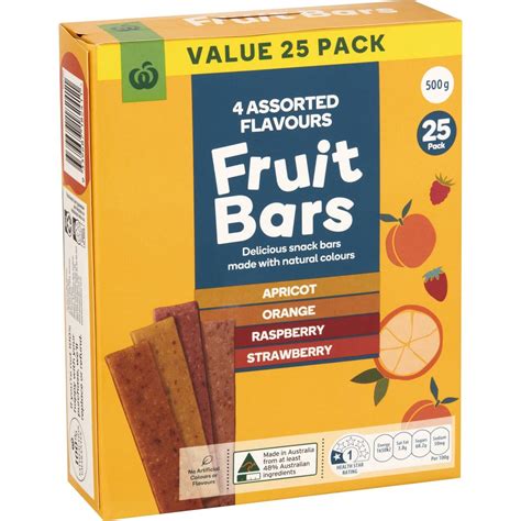 Woolworths Fruit Bars Assorted 25 Pack | Woolworths