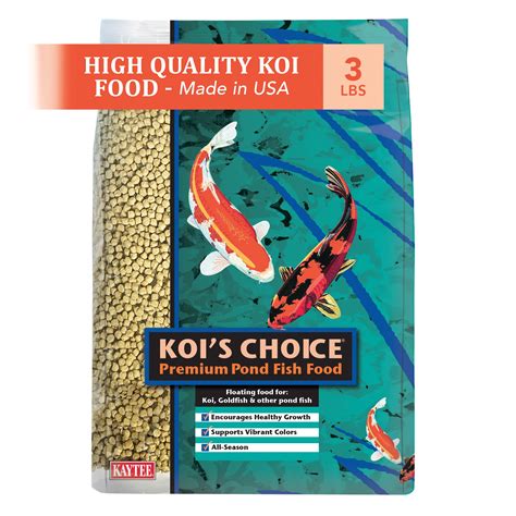 Kaytee Koi's Choice Pond Fish Food Floating Pellets, 3 lb - Walmart.com - Walmart.com