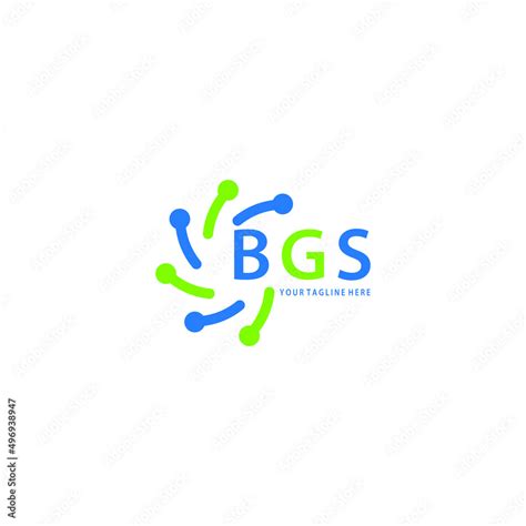 BGS logo design initial creative letter on white background. BGS vector logo simple, elegant and ...