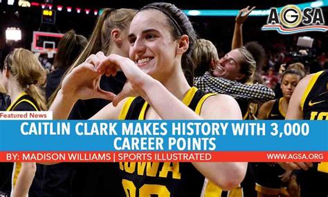 Caitlin Clark Makes History With 3,000 Career Points - American Gold Sports Alliance