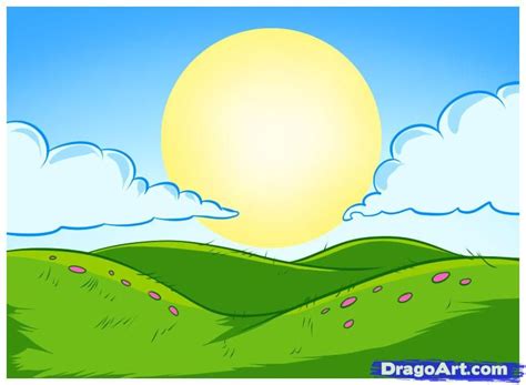 how to draw hills | Painted hills, Landscape drawings, Cool drawings