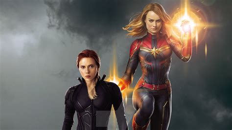 Captain Marvel And Black Widow, HD Superheroes, 4k Wallpapers, Images ...