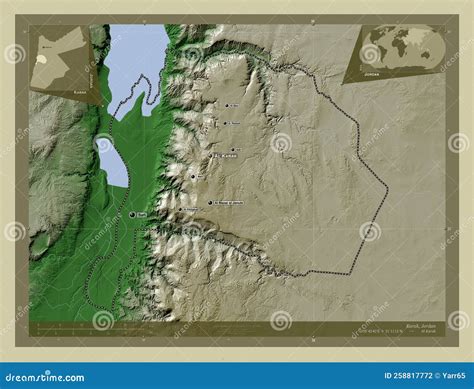 Karak, Jordan. Wiki. Labelled Points of Cities Stock Illustration ...