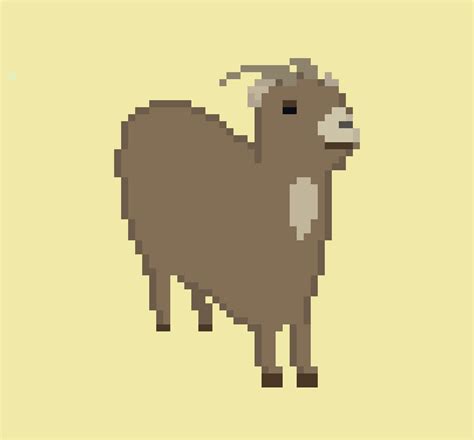 [OC] Goat : r/PixelArt