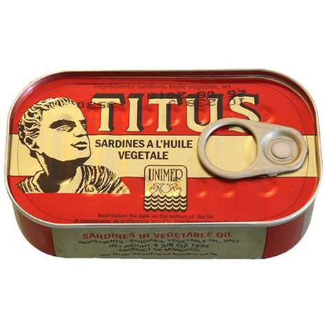 Titus Sardines in Vegetable Oil 125g - African and Caribbean Shop Dubai