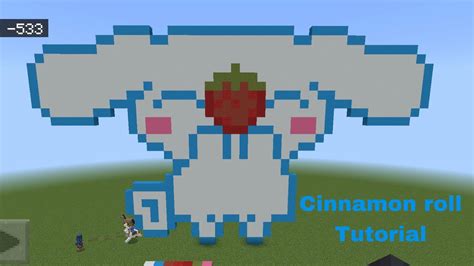 Minecraft Pixel Art: Strawberry Cinnamon Roll Tutorial - YouTube