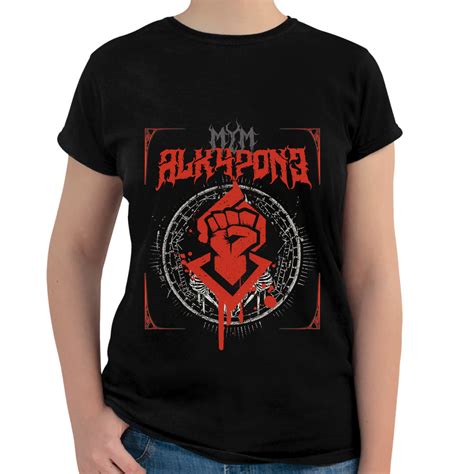 PLAYERA MUJER ALKAPONE DEATH METAL – Streamerch