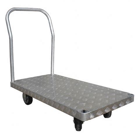 DAYTON Aluminum-Deck Platform Truck, 60 in x 30 in x 8-1/2 in, 2,000 lb Load Capacity - 13X474 ...