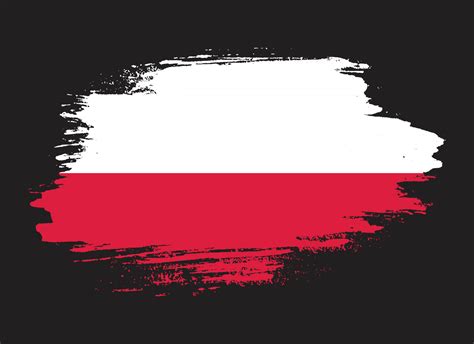 New Poland faded grunge flag vector 16853688 Vector Art at Vecteezy