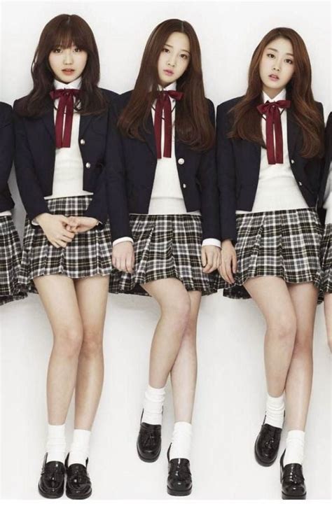 Korean Fashion School, Korean Fashion Cute, School Uniform Fashion, School Girl Outfit, School ...