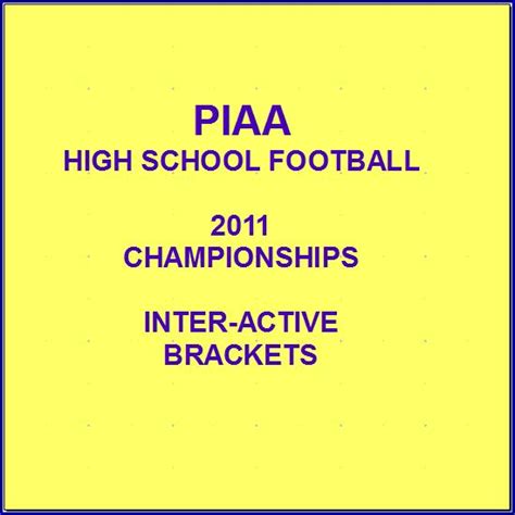 PIAA Football : Championship Brackets | PennLive.com