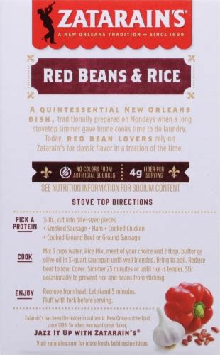 Zatarain's® Red Beans & Rice, 8 oz - Fry’s Food Stores