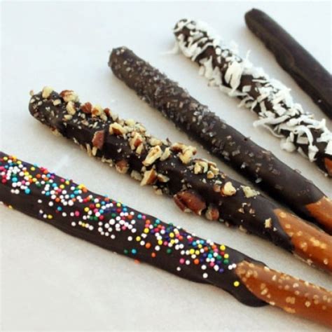 Chocolate Covered Pretzel Sticks