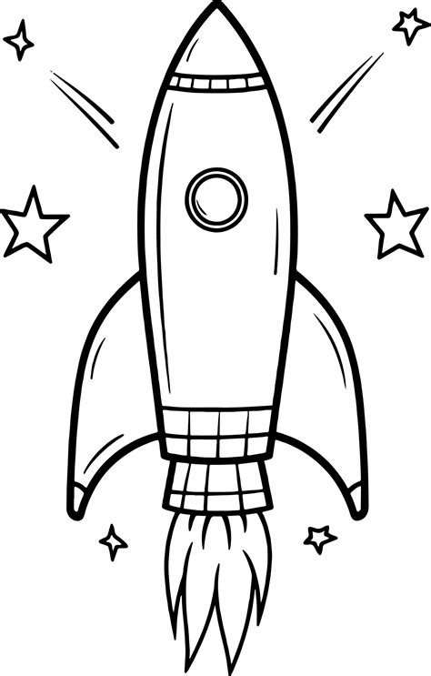 Rocket Ship Coloring Pages