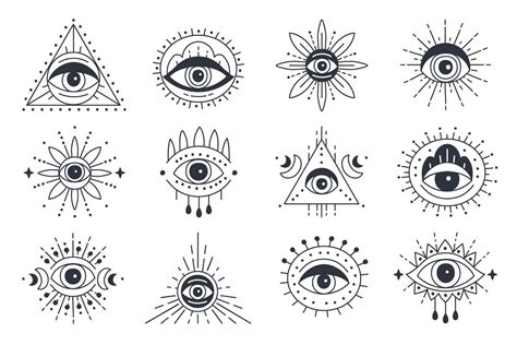 Evil Eye Tattoo, Magic Tattoo, Aries Tattoo, Third Eye Tattoos, Star Tattoos, Line Tattoos, Eyes ...