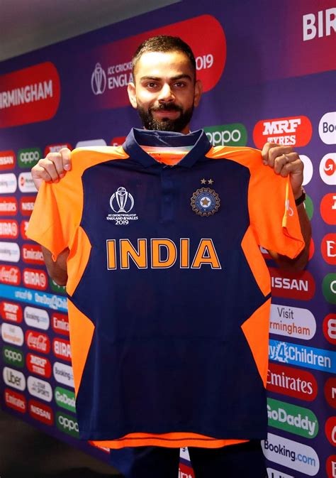 Virat Kohli Gives Thumbs-Up To India'S 'Smart' Orange Jersey Despite ...